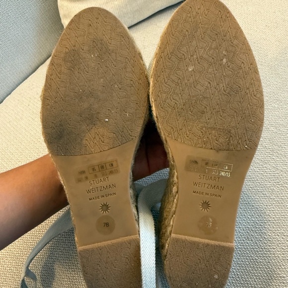 Stuart Weitzman Playa Espradille Knot Wednesday Sandals in Light Blue - Picture 4 of 6